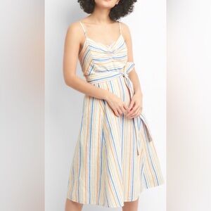 GAP Multicolor Striped Midi Dress